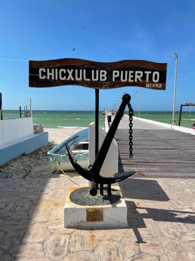 Casa Con Piscina En Chixchulub A 100 M De La Playa Villa Chicxulub Luaran gambar